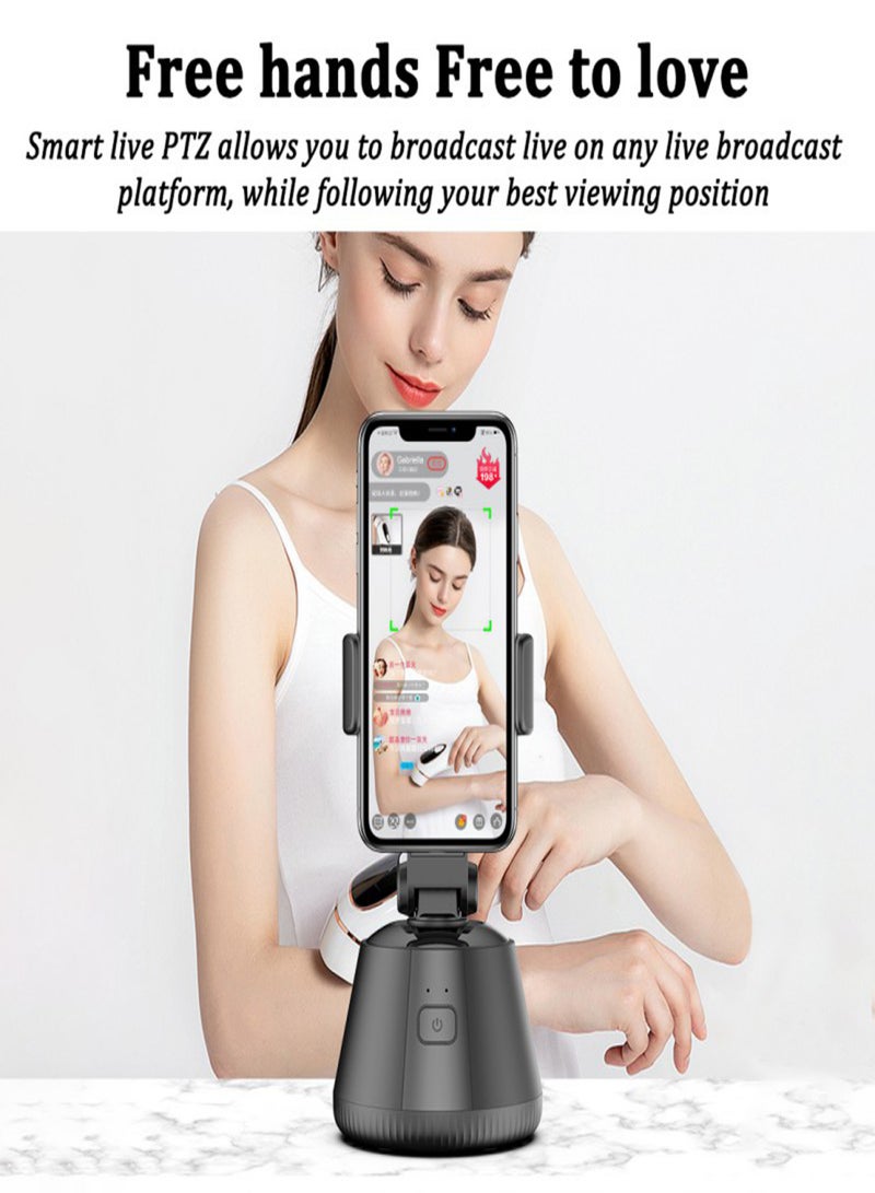 60° Portable Selfie Holder Object Face Tracking Smart Shooting Gimbal Smartphone Holder for Live Streaming Vlog Selfie Video Recording - Image 5